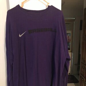 Men's Nike 100% cotton shirt, XXL, deep purple.